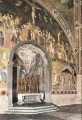 Frescoes On The Central Wall Quattrocento painter Andrea da Firenze